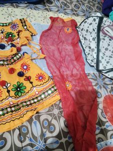 Vibrant Indian Baby Girl Outfit