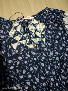 Elegant Navy Floral Maxi Dress