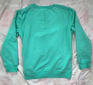 Teal Crewneck Sweatshirt "Live in the Sunshine"