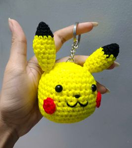Pikachu Crochet Keychain