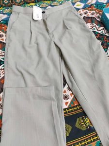Light Grey Wide Leg Pants