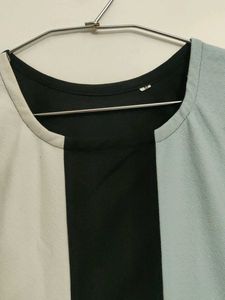 Color Block A-Line Midi Dress
