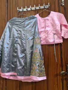 Embroidered Lehenga Choli Set for kids