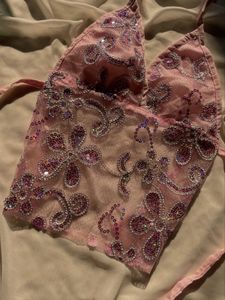 Sparkling Floral y2k  Halter Top