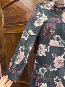 Forever New Floral Ruffled Dress