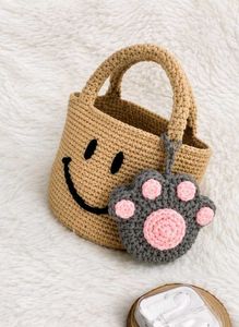 Crochet Paw Keychain(1 piece)