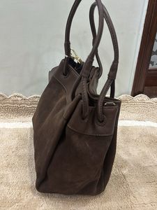 Brown Suede Handbag