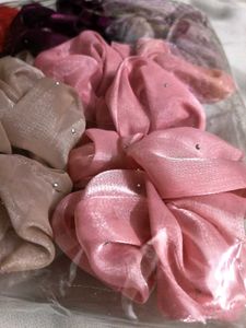 New Organza Scrunchie (Set Of 12)