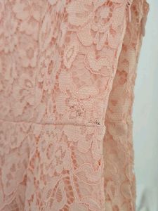 Max Peach Lace Dress
