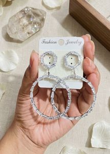 Sparkling Hoop Earrings