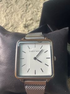 Joker&amp;witch Square Dial Mesh Strap Watch