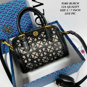 TORY BURCH*MINI MONOGRAM BARRELB WD BOX