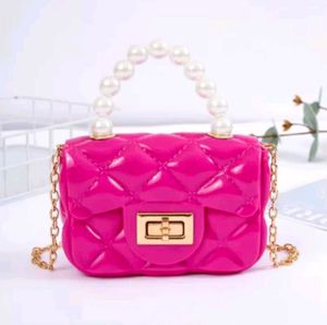 👛Jelly Handbag with Pearl Handle