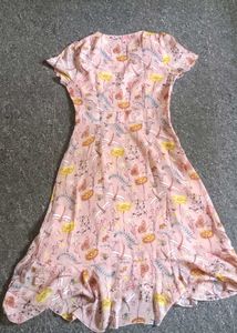 Chic Floral Print Wrap Dress