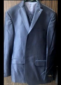 Louis Philippe Navy Slim Fit Wedding 2 Pc Suit