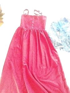 Long Frock,With Jeans Coat