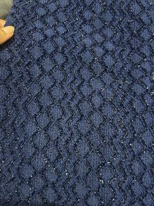 blue glittery embellished blouse/crop top (30-32)