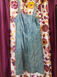 Denim Pinafore Dress
