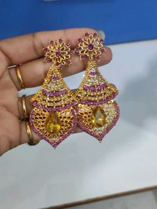 Gold-tone Dangle Earrings