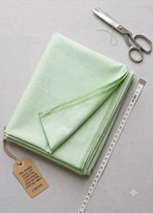 Light Green Poly-Cotton Shirting Fabric - 2 Meters