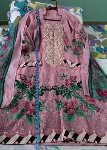 Brand New Pakistani Pink Floral Kurta Set