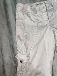 Women's Beige Cargo Pants