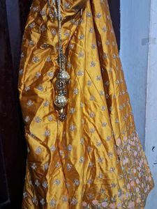 Yellow Embroidered Lehenga Choli Set