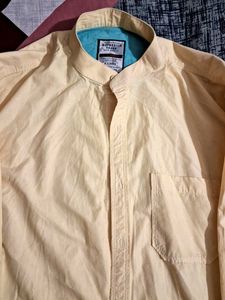 Men's Yellow Casual Shirt