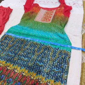 Vibrant Print Kurta Set with Pants