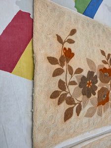 Vintage Floral Embroidered Kashmiri Cushion Covers