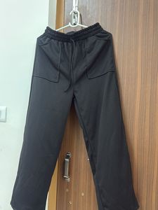 Black Wide Leg Lounge Pants