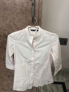 Women's Light Pink Collared Shirt