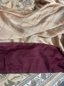 Elegant Beige Saree with Embellished Border