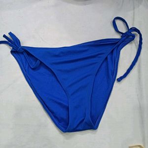 ❤️‍🔥 Vibrant Blue Ribbed Bikini Bottom