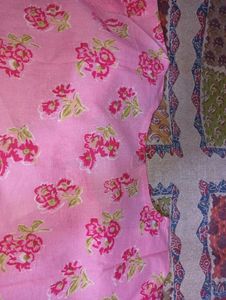 Pink Floral Print Kurti (size- XL)