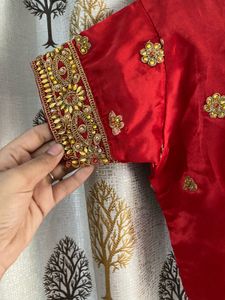 Red Embroidered Lehenga Choli Set