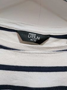 Classic Striped Cropped T-Shirt