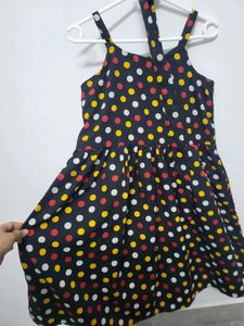 Fun Polka Dot Sundress with neck scarf