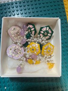 Pink Stone Statement chocker Set