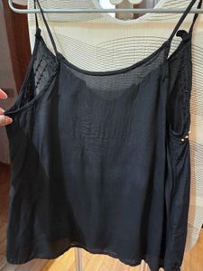 🇮🇳Freedom Sale🇮🇳Stylish Embellished Black Cami