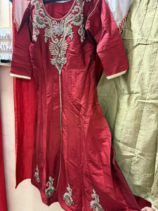 handwork bridal dress