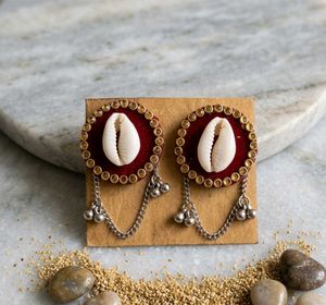 Boho Cowrie Shell Dangle Earrings