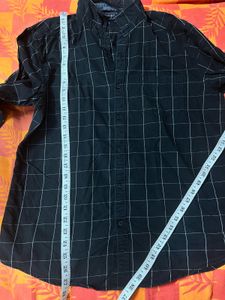 BYFORD Men's Black Checkered Shirt