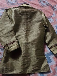 Elegant Brocade Kurta Set with Scarf (each 550)