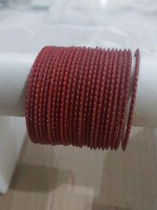 Metallic Redish Bangle Set of 24