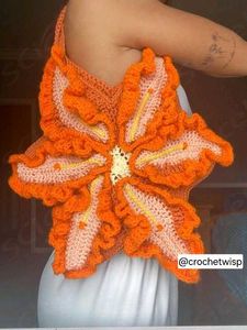 Handmade Crochet Flower bag