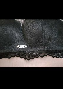 Black Lace Bandeau Top