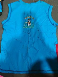 Ben 10 Graphic Blue Sleeveless Top