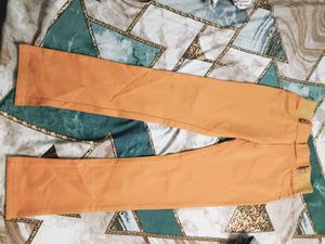 Orange Casual Pants