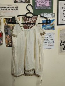 Boho White Embroidered Peplum Top